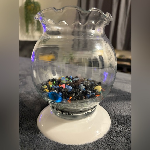 Tiny terrarium, fish bowl, cute planter, shabby chic piece - Picture 1 of 6